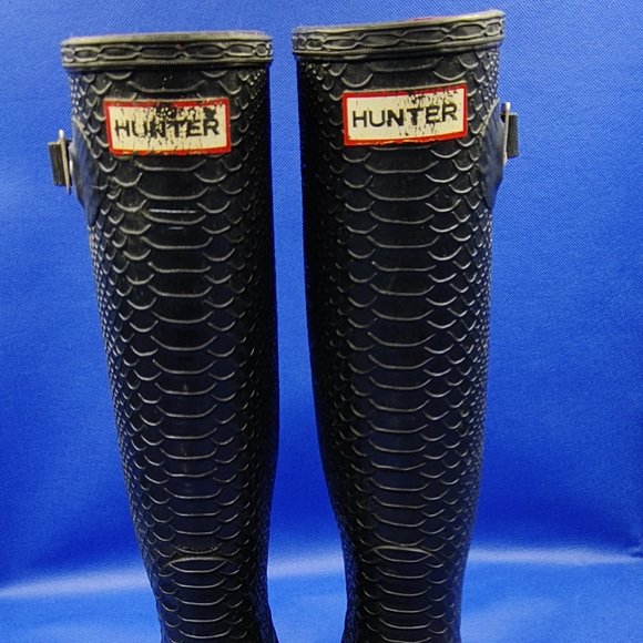 Hunter Carnaby BOA Snake Tall Size 6M/7F Boots - Picture 2 of 8